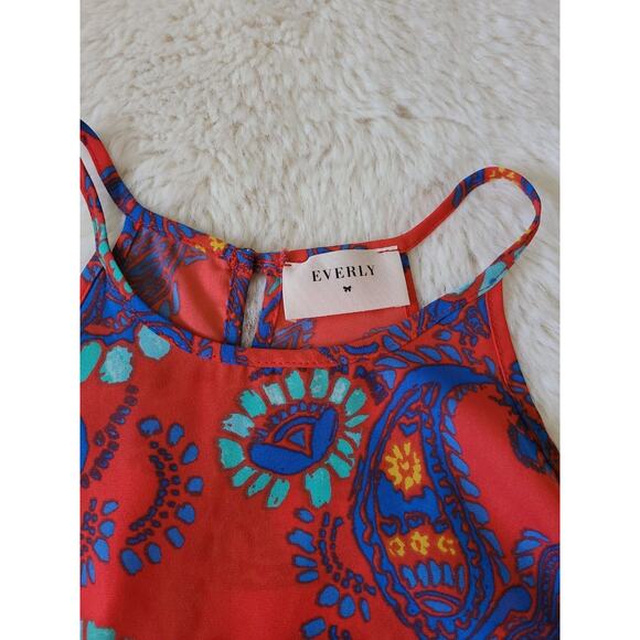 Everly – Floral Paisley Sleeveless Halter Tank Top – Nordstrom - Small - Picture 2 of 4